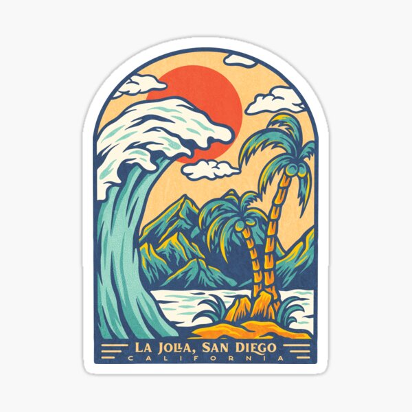 Aperçu de l'œuvre La Jolla San Diego Palm Sun créée et vendue par LanikaiBeach.