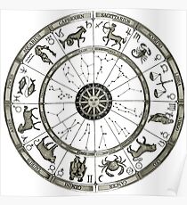 Astrologische Uhr Poster