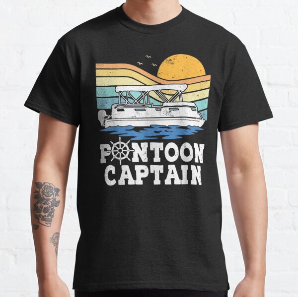 Let's Do Boat Stuff Pontoon Captain Funny Boating Pontooning Long Sleeve  T-Shirt