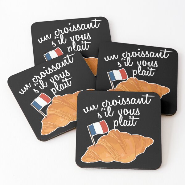 Item preview, Un Croissant Sil Vous Plait - Funny French Food designed and sold by TheInkElephant.
