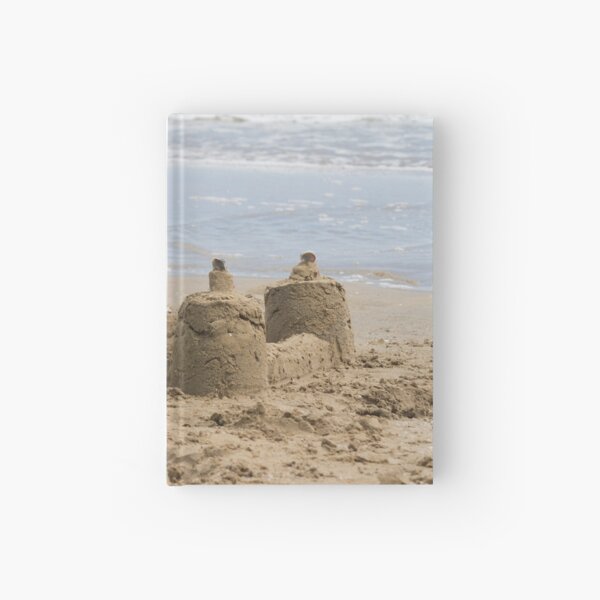 sandcastles on the beach Hardcover Journal