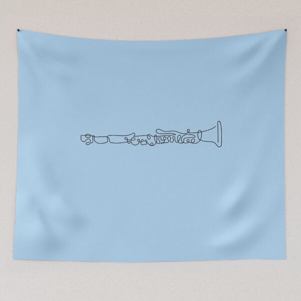 Item preview, Clarinet Abstract Line Art For Music Lovers And Guitarist - Abstract Line Art Music designed and sold by Funwithmusic.