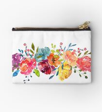 Helle Blumen Sommer Aquarell Pfingstrosen Studio Clutch
