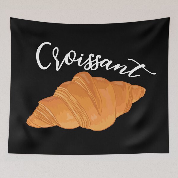 Item preview, Croissant - Funny French Food designed and sold by TheInkElephant.