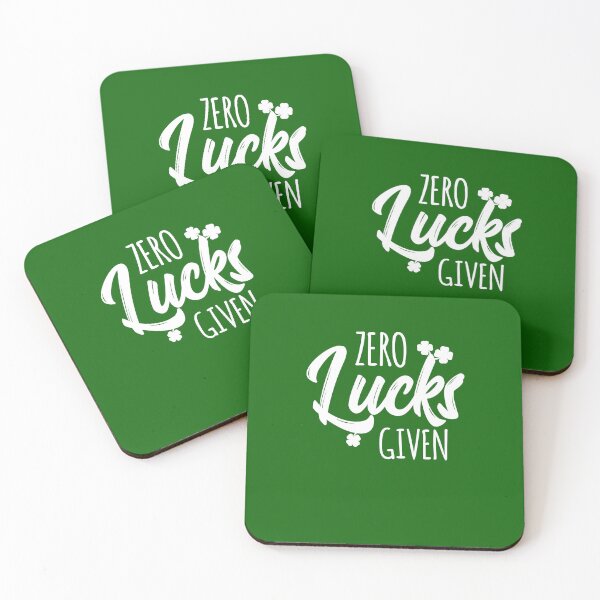 Item preview, Zero Lucks Given Shamrock Funny St Patricks Day designed and sold by mejeoshop.