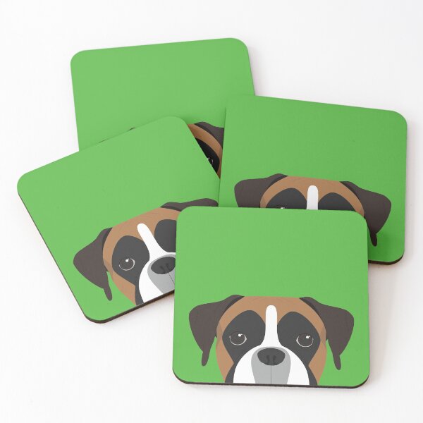 Item preview, Boxer Dog Portrait Illustration designed and sold by junkydotcom.
