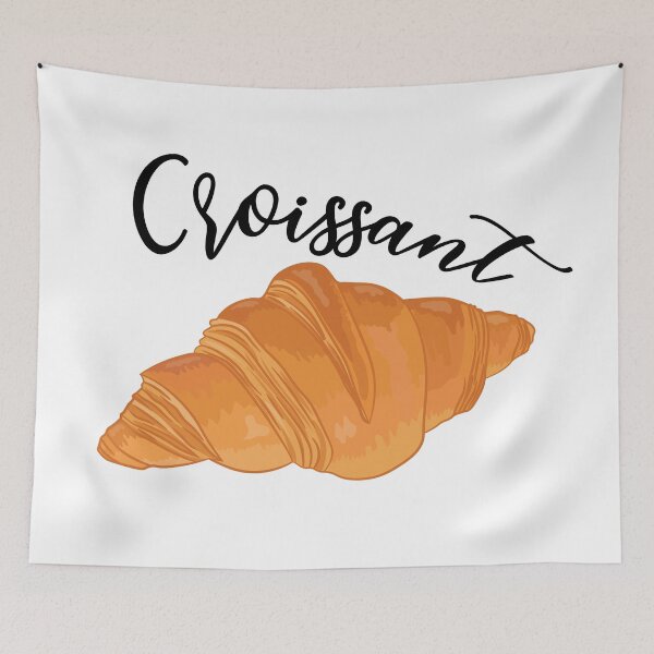 Item preview, Croissant - Funny French Food designed and sold by TheInkElephant.