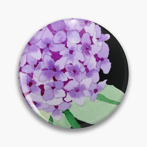 Item preview, purple hydrangea, black designed and sold by Sonderblume.
