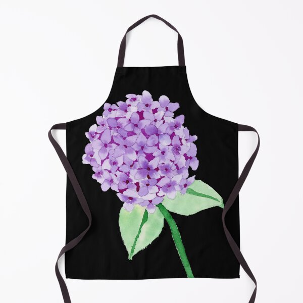 Item preview, purple hydrangea, black designed and sold by Sonderblume.
