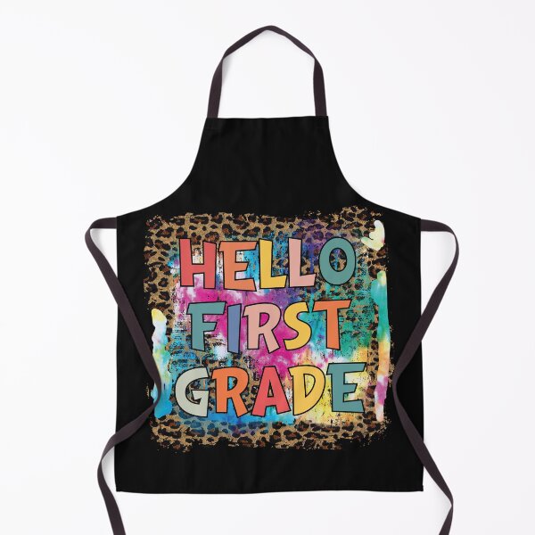 Item preview, Hello First Grade Tie Dye Leopard Welcome Back To School Teacher Student designed and sold by clothesy7.