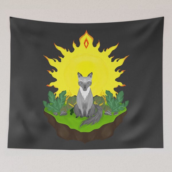 Item preview, Grey Wolf in the Sun designed and sold by Mariia Berezhna.