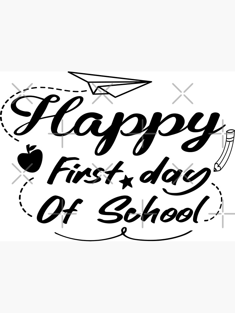 happy-first-day-of-school-2022-welcome-back-to-school-sticker-poster