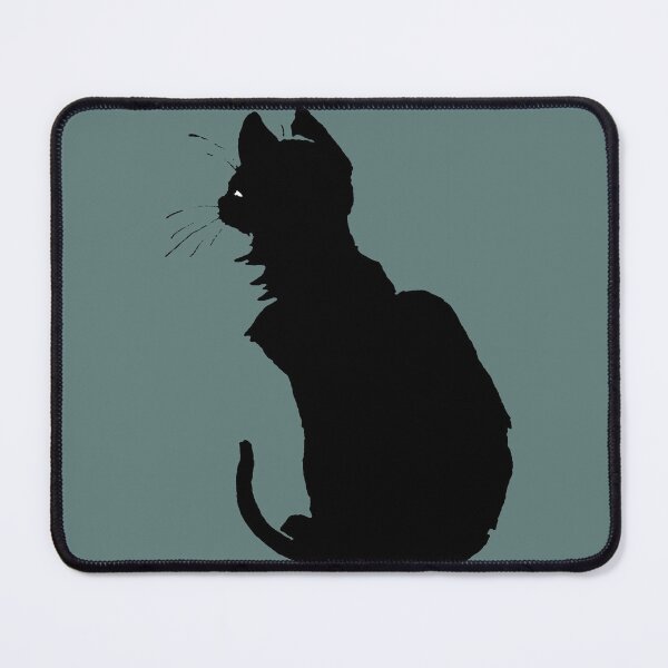 Item preview, Minimalistic Black Cat Silhouette Vector Art designed and sold by taiche.