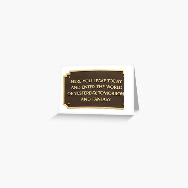 Entrance Sign Greeting Card