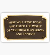 Entrance Sign Sticker