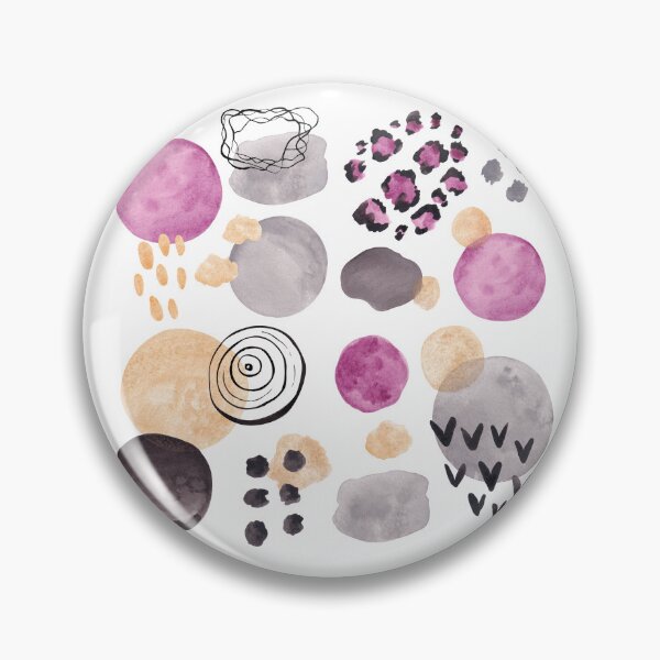Item preview, Watercolor abstract spots and ink designed and sold by SKhappyartist.