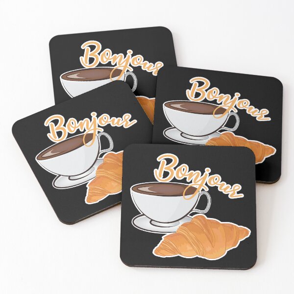 Item preview, Bonjour Croissant - Funny French Food designed and sold by TheInkElephant.