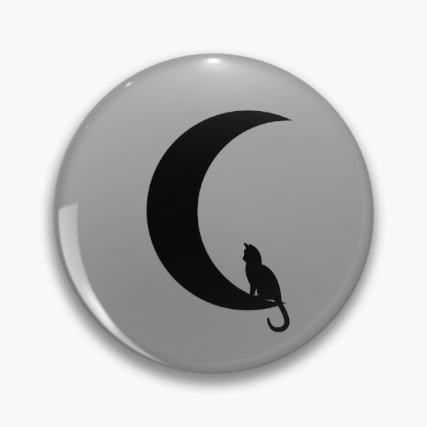 Item preview, Cat in the Moon - Black Cat Lover designed and sold by antevasinart.