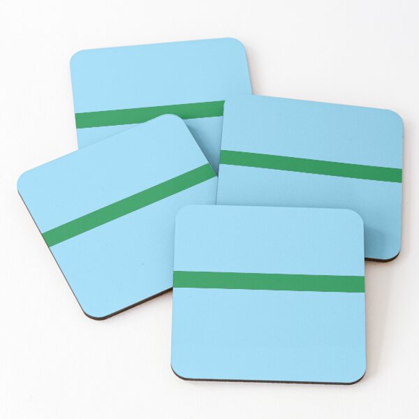 Item preview, Green Stripe on Light Blue designed and sold by Pavnud.