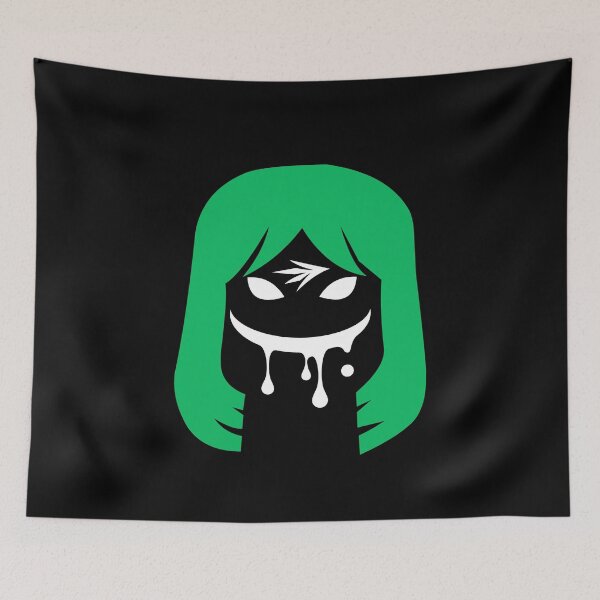 Item preview, Anime Bloody Girl With Green Hair designed and sold by weirdandstrange.