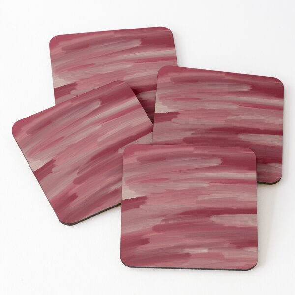 Item preview, Ruby Blush Sunset Maroon Oil Paint Abstract Modern Sunrise Cool Tones Fuschia Pink Red designed and sold by hopecope.