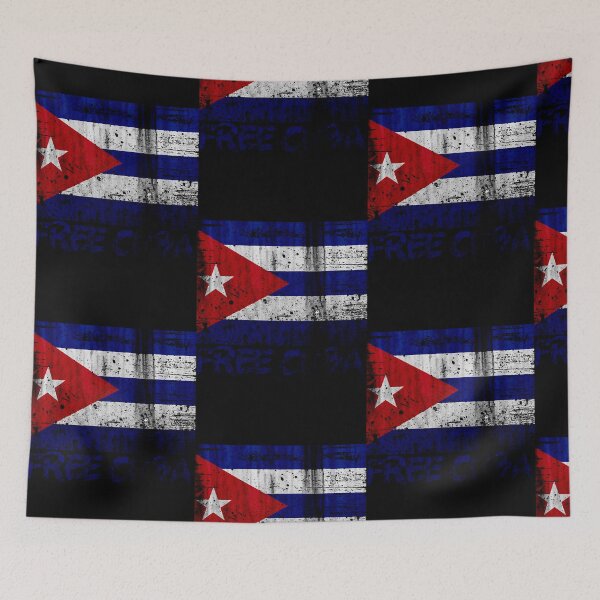 Item preview, Free Cuba retro flag  designed and sold by JasonGrav33650.