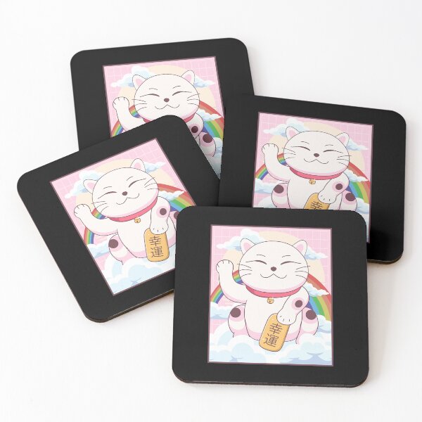 Item preview, Kawaii Maneki Neko Cat Japanese Aesthetic Gift  designed and sold by Christine59003.