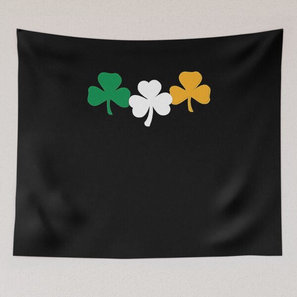 Item preview, Ireland Green White and Gold Shamrocks designed and sold by OliDesigns.