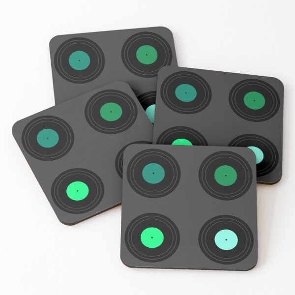 Item preview, Green Retro Records (Dark) designed and sold by Arianna Khalil.