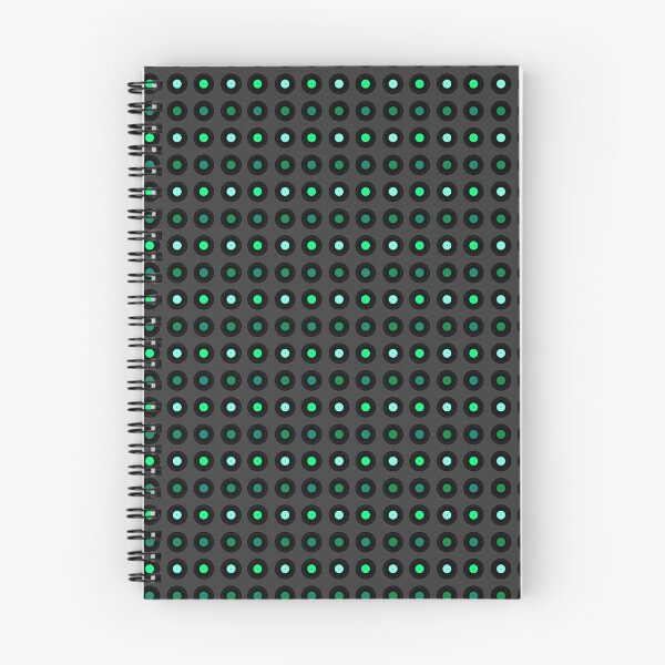 Aperçu de l'œuvre Green Retro Records (Dark) créée et vendue par Arianna Khalil.