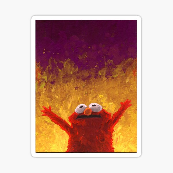 Elmo's Fire Sticker