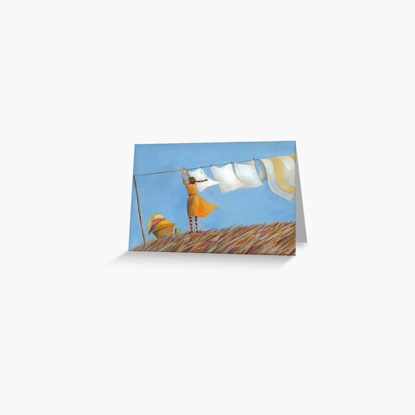 Washing Day Greeting Card