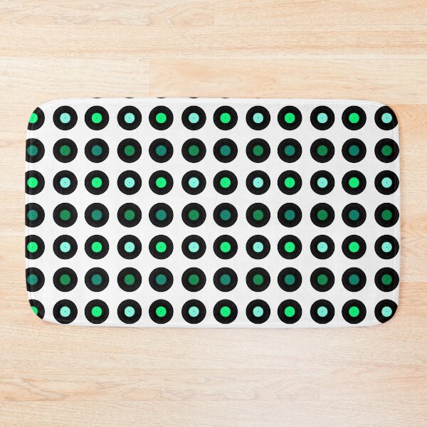 Aperçu de l'œuvre Green Retro Records (Light) créée et vendue par Arianna Khalil.