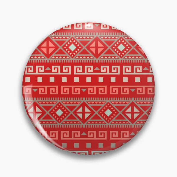 Item preview, Geometric Triangles Compilation in Rose Gold, Aqua and Red - Multicolor Boho Motif designed and sold by Yeldiz.