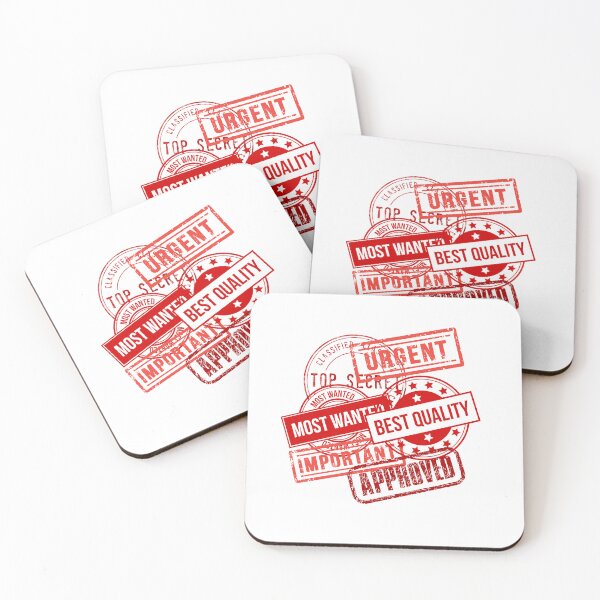 Item preview, red stamps: urgent, top secret, best quality, approved, important, most wanted designed and sold by mrelax57700.