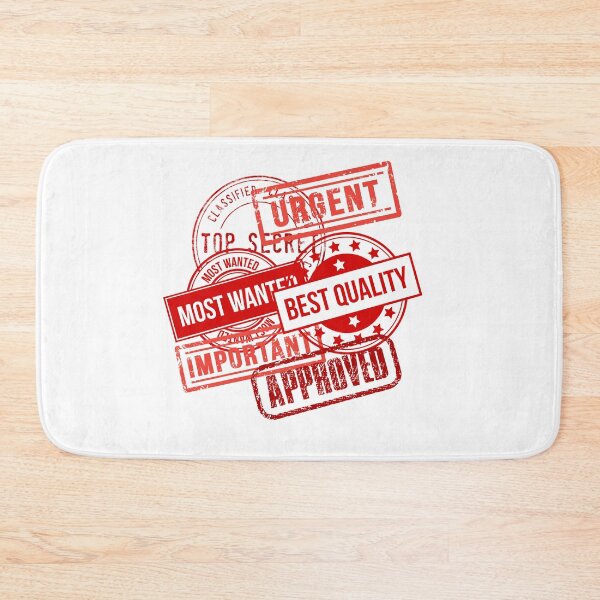 Item preview, red stamps: urgent, top secret, best quality, approved, important, most wanted designed and sold by mrelax57700.
