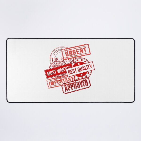 Item preview, red stamps: urgent, top secret, best quality, approved, important, most wanted designed and sold by mrelax57700.
