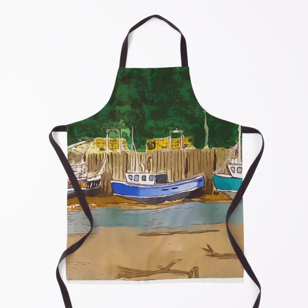Item preview, Boats high and dry at low tide in the Bay of Fundy at St Martins - WelshDesigns designed and sold by welshdesigns.