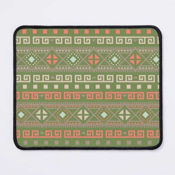 Item preview, Geometric Triangles Compilation in Rose Gold, Aqua and Green - Multicolor Boho Motif designed and sold by Yeldiz.