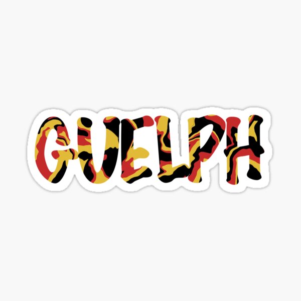 "university of guelph marble letters" Sticker for Sale by artbyvivea