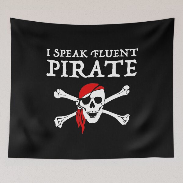 Item preview, I Speak Fluent Pirate designed and sold by Cat Lady Designs.