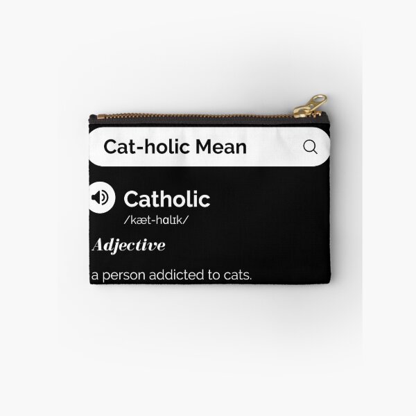 Item preview, Cat o Holic Mean, A person Addicted to Cats - Funny Cat Quotes designed and sold by antevasinart.