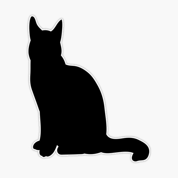 Sitting Black Cat Abstract Silhouette. Icon, Logo vector illustration.  15697039 Vector Art at Vecteezy