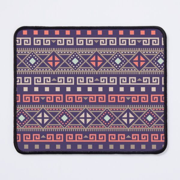 Item preview, Geometric Triangles Compilation in Rose Gold, Aqua and Purple - Multicolor Boho Motif designed and sold by Yeldiz.
