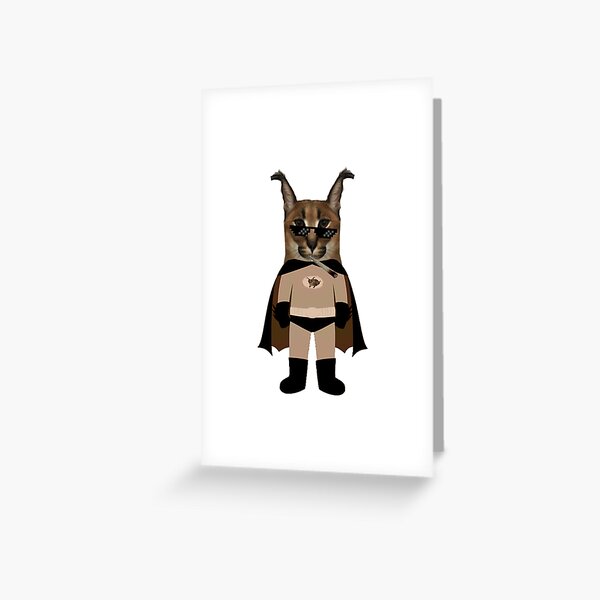 Big Floppa - Caracal meme cat / fat floppa / cursed floppa Postcard for  Sale by romanticists