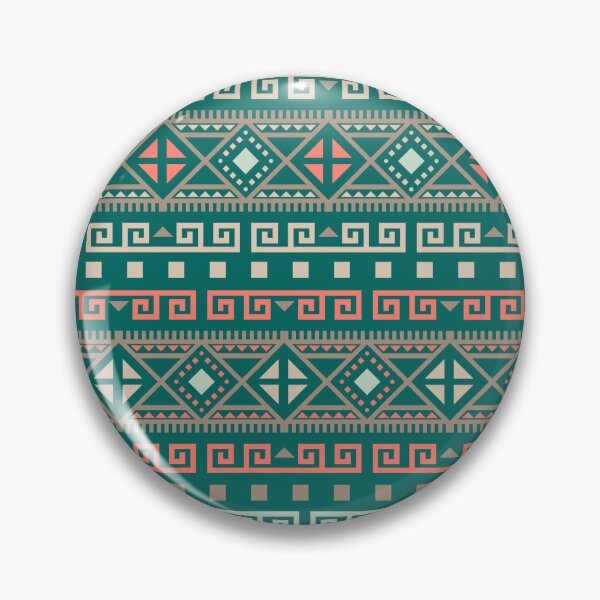 Item preview, Geometric Triangles Compilation in Rose Gold, Aqua and Blue - Multicolor Boho Motif designed and sold by Yeldiz.