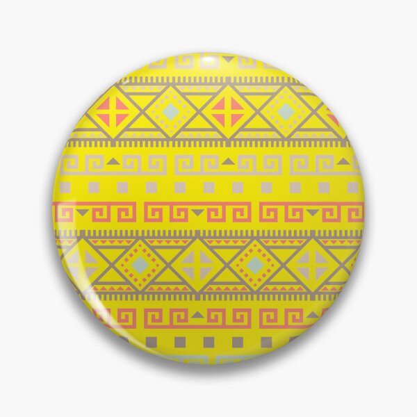 Item preview, Geometric Triangles Compilation in Rose Gold, Aqua and Yellow - Multicolor Boho Motif designed and sold by Yeldiz.