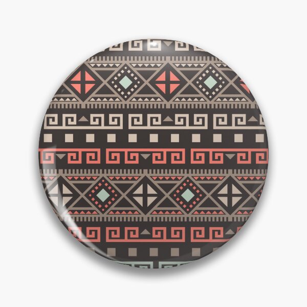 Item preview, Geometric Triangles Compilation in Rose Gold, Aqua and Marron - Multicolor Boho Motif designed and sold by Yeldiz.