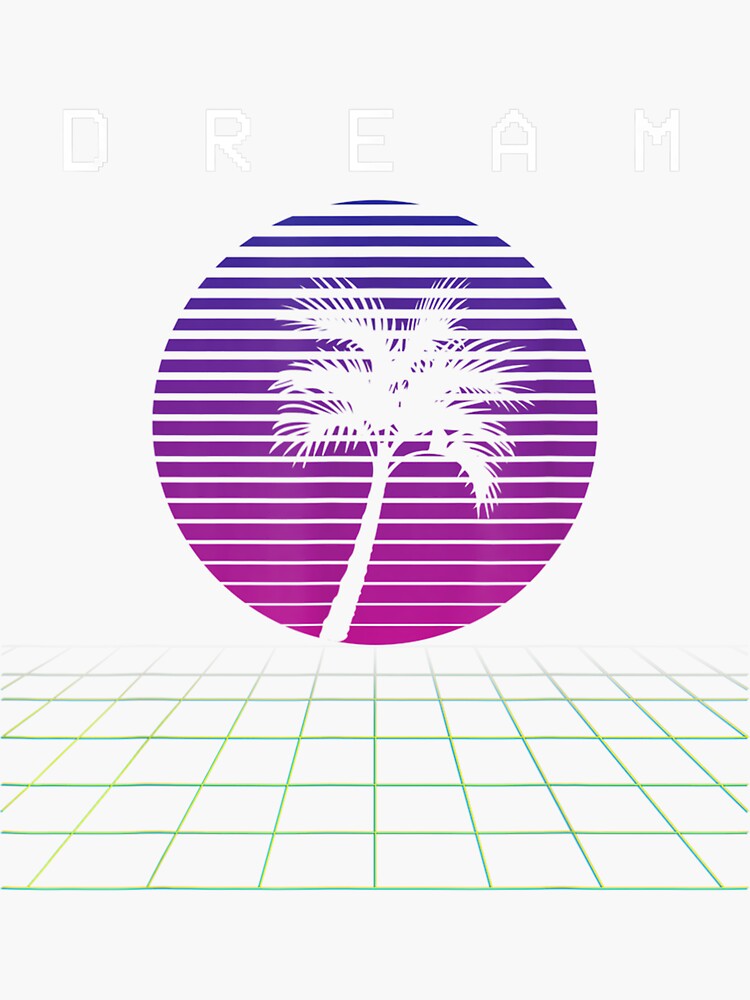 Outrun Synthwave Vaporwave Aesthetic Sticker For Sale By Vapor2077