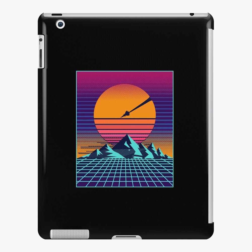 Retro 80s Aesthetic Vaporwave Outrun Sun Ipad Case And Skin For Sale By